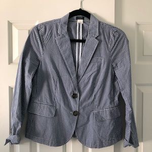 Jcrew Gingham Blazer